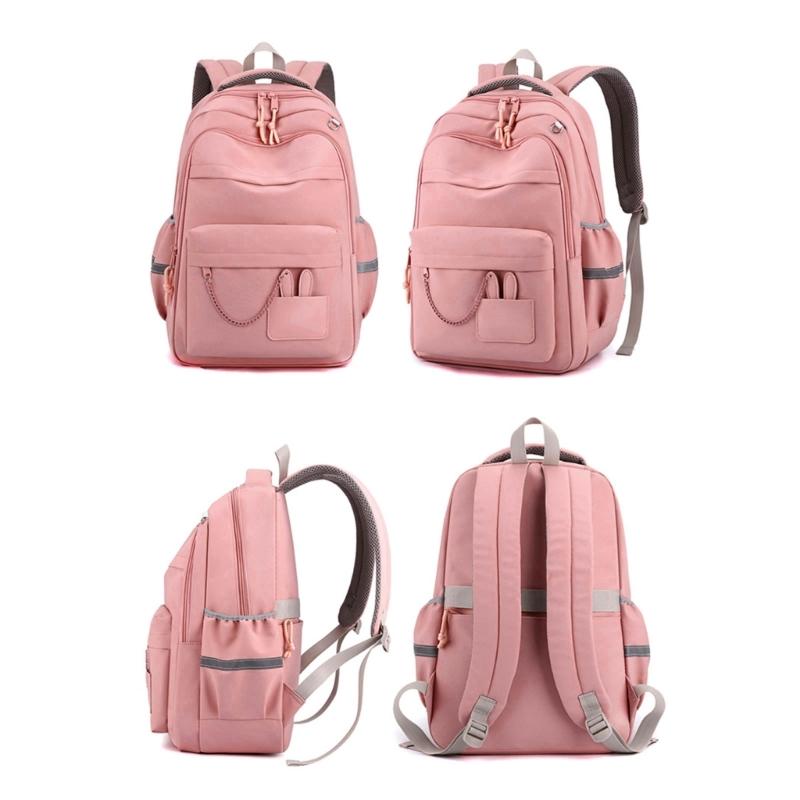 Korean Styles Backpack Lovely Rabbits Print Backpack Student School Backpack Large Capacity Backpack Girls School Bag