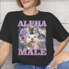 Unisex Unisex Graphic Printing Alpha Male Cat Kitten Funny Tee T Shirt Pure Cotton Tshirts Clothing