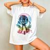 2026new American Retro Cotton Shortsleeved Tshirt With Sailor Moon Print Suitable For Both Unisex And Unisex Casual Street Style