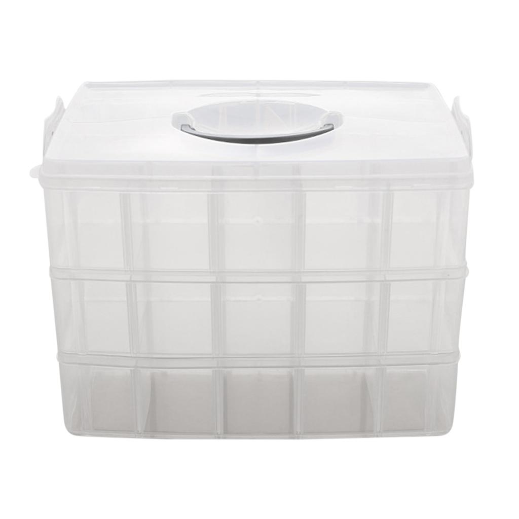 Buy Stackable Craft Container 3Layer Craft Box Organizer with Handle