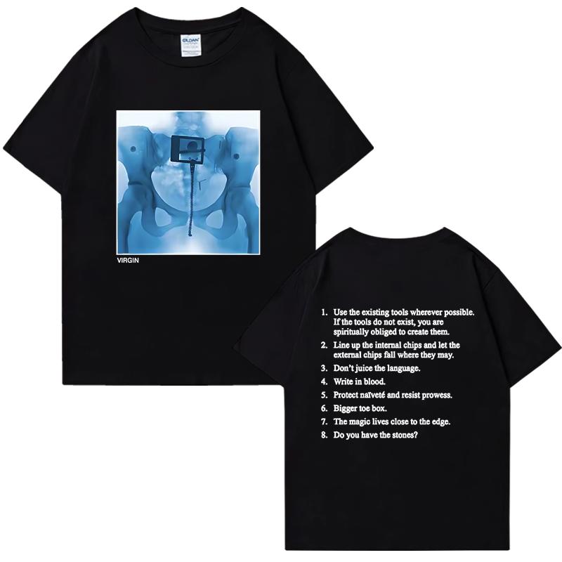 Fashion 2025 Virgin Album Double Sided Print Tee shirt Lorde Singer Graphic short sleeve Men Women t-shirts 100% Cotton Unisex