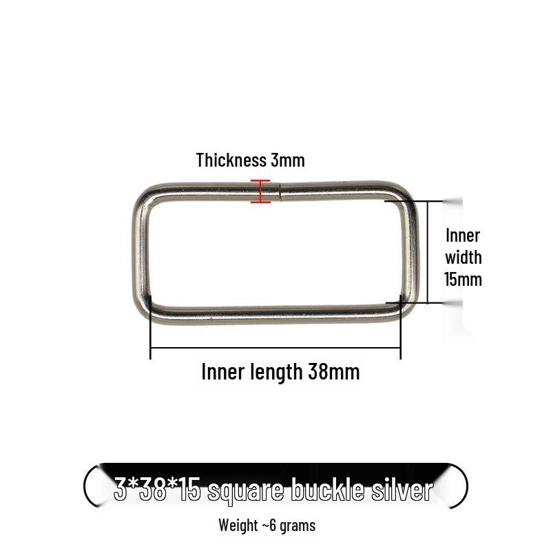 Iron Metal Square Buckles for Luggage Hardware Accessories
