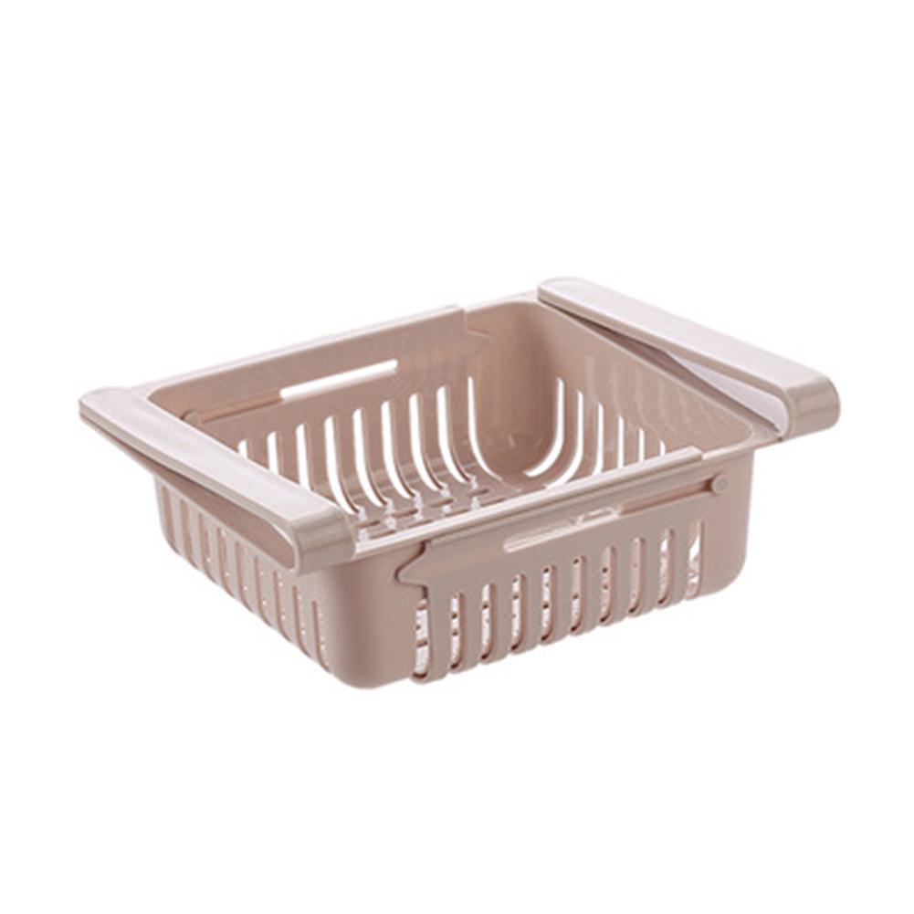 Retractable Kitchen Fridge Organizer Slide Under Shelf Drawer Box Rack Holder