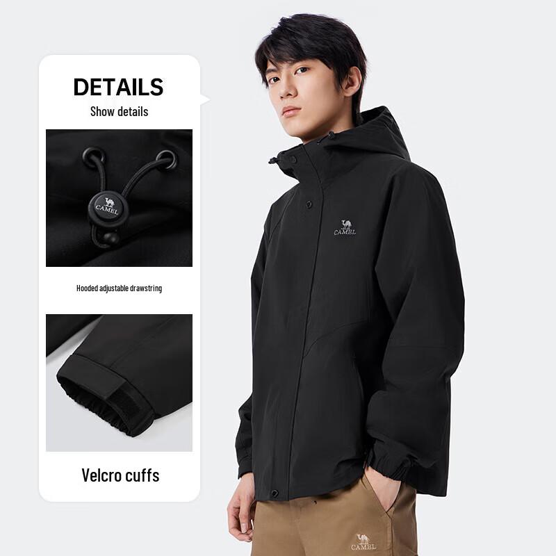 CAMEL Men's Windproof Waterproof Hiking Jacket