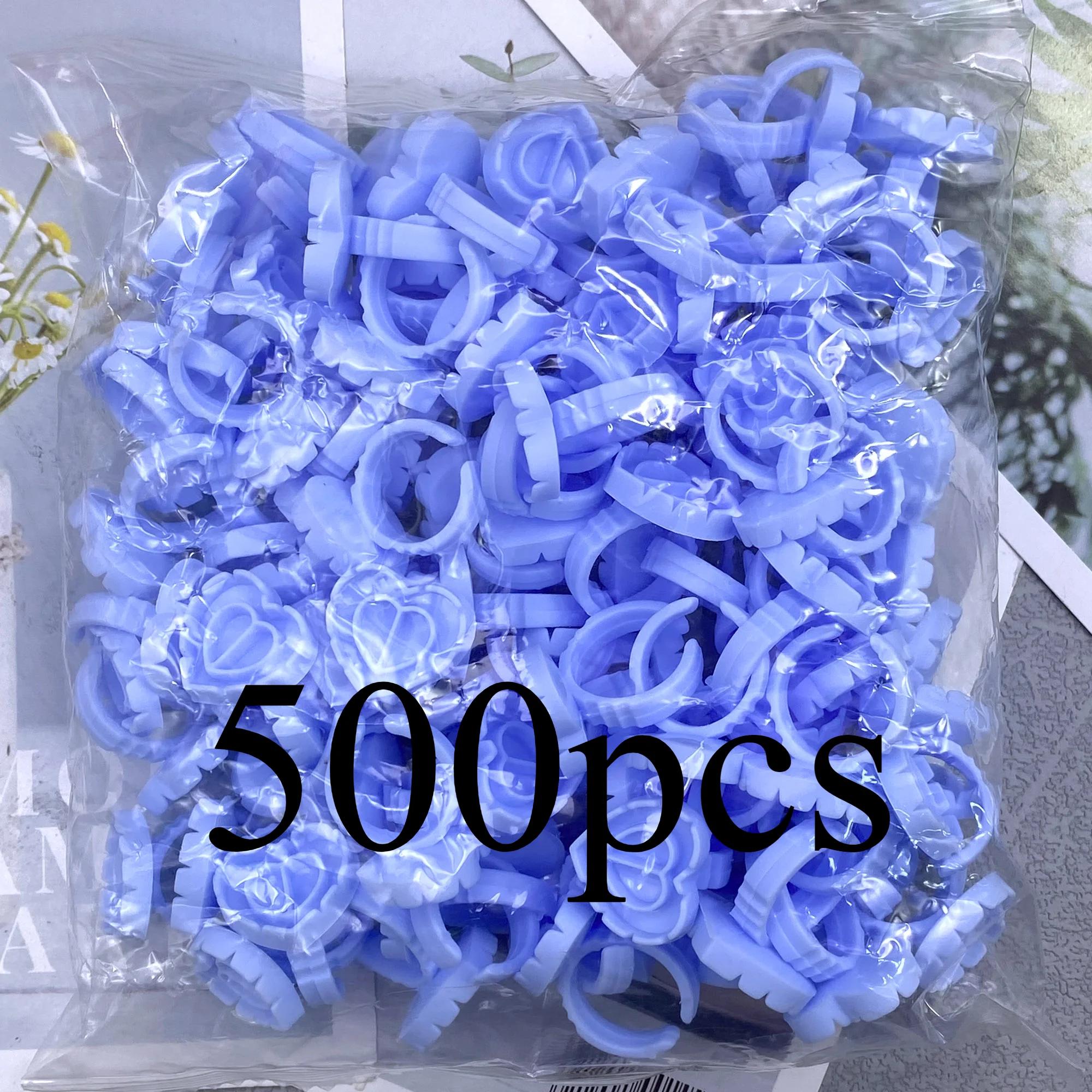 

500 шт. оптом одноразовый клей для ресниц веерные кольца держатель контейнер пигмент для татуировки инструменты для наращивания ресниц принадлежности для ресниц