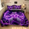 Pokmon Pattern Bedding Quilt Set Quilt Cover Pillowcase Home Birthday Gift(1 * duvet cover + 2 * pillowcase, without core)