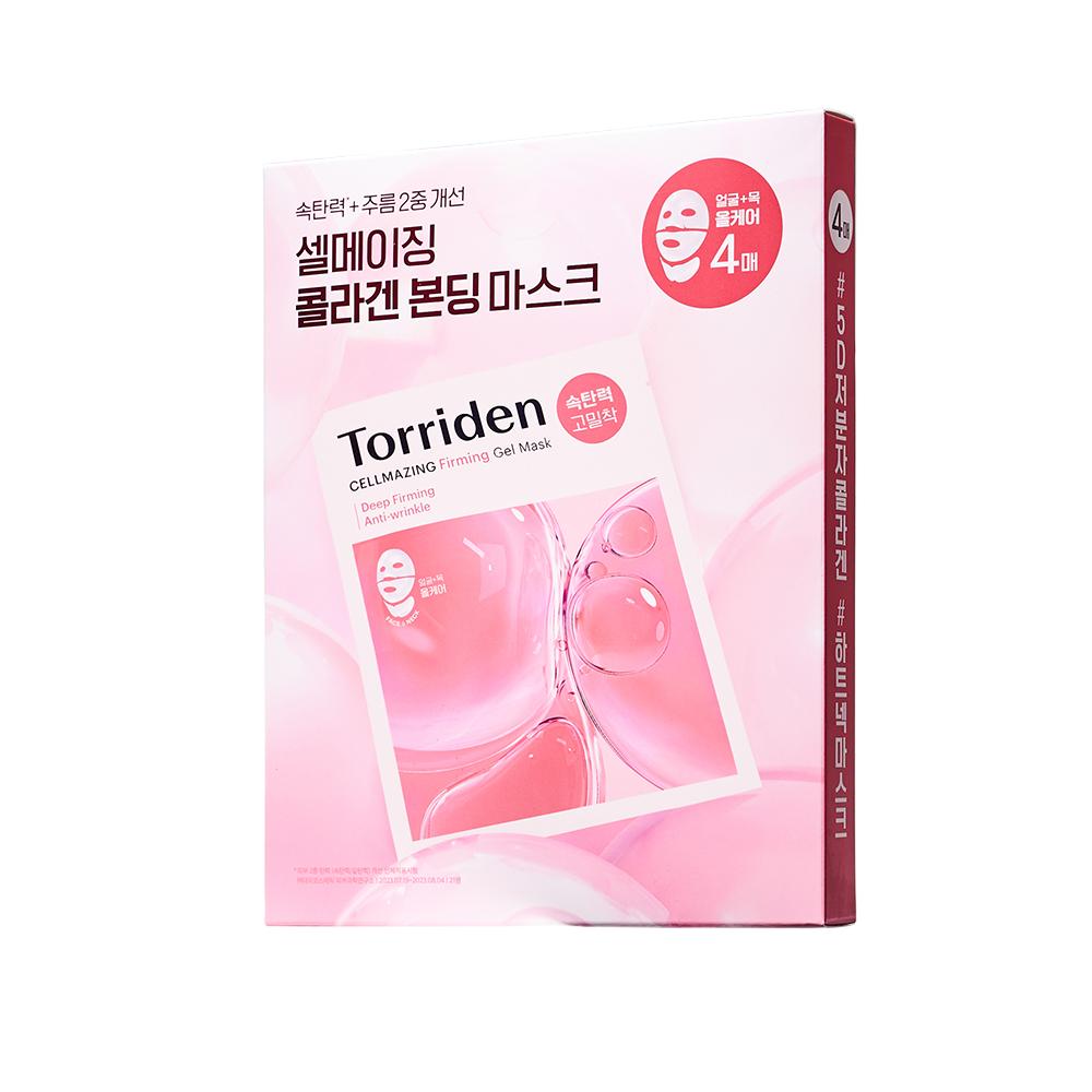 

Torriden Cellmazing Low Molecular Collagen Firming Gel Mask 4 sheets – Firming Care, Elasticity Boost, Korean 4 sheets