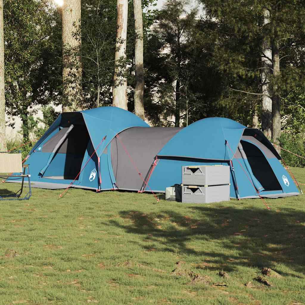 5 Person Camping Tent Blue Waterproof