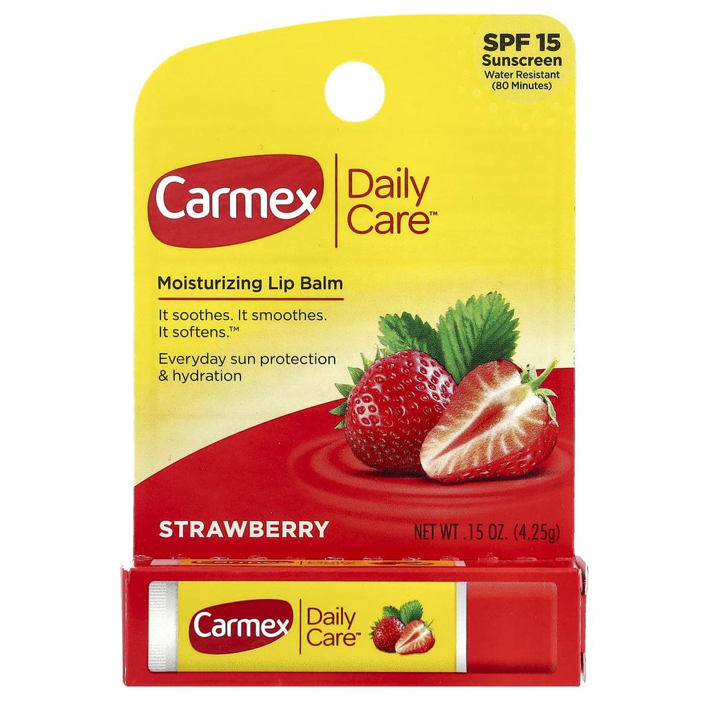 Daily Care, Moisturizing Lip Balm, Strawberry, Spf 15, 4.25G(0.15Oz)