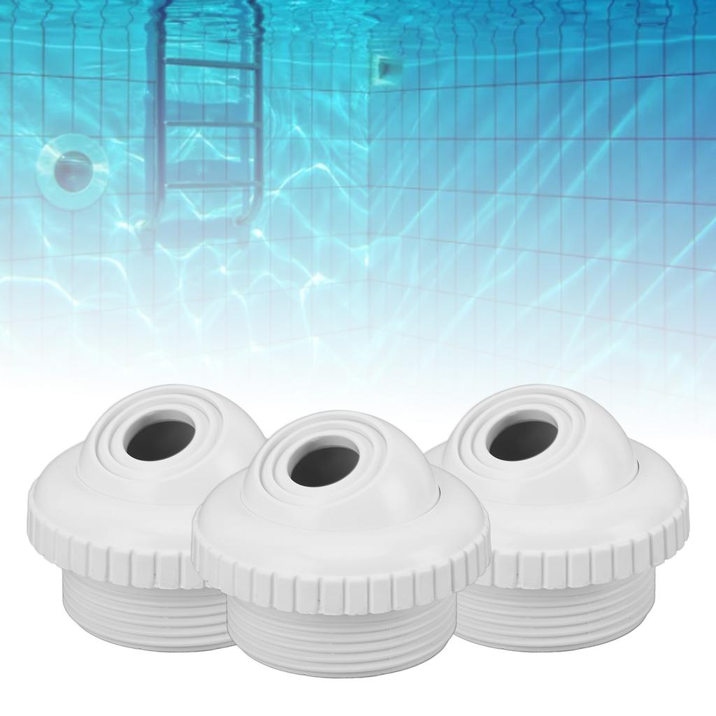3pcs Swimming Pool Return S, Pool A Nozzles Water Directional S Inlet Fittings Swimming Pool Return Fitting Eyeball Swimming Pool Ac