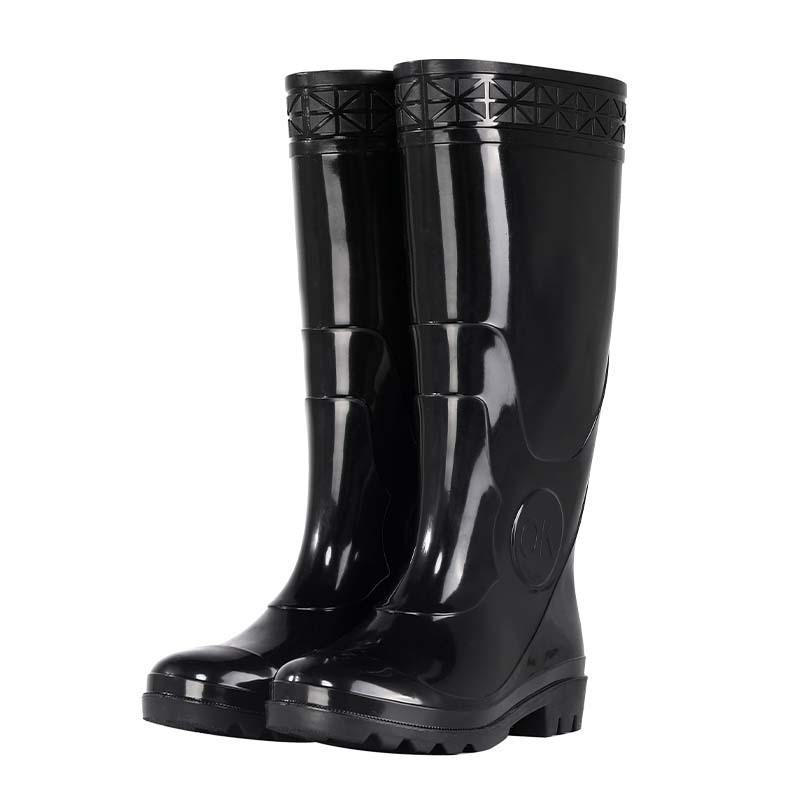 Water Shoes Men's Medium and High Tube Labor Insurance Three-proof Non-slip, Wear-resistant and Oil-resistant Water Boots Rain Shoes