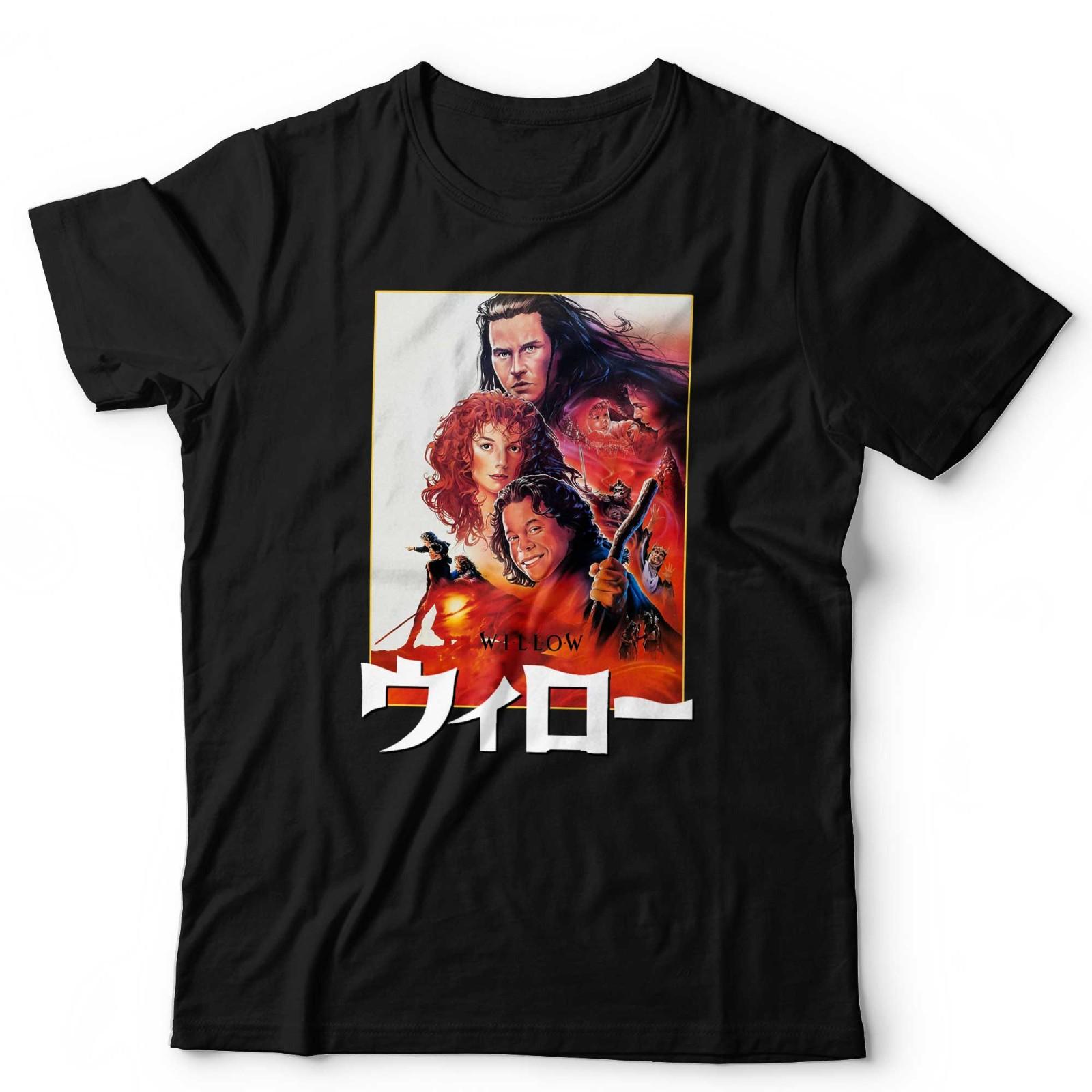 Willow Movie T-Shirt Japanese Poster Fantasy Retro Classic Graphic 80s Tee S разноцветный