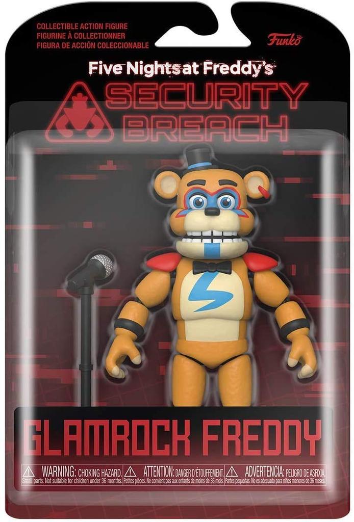 Five Nights At Security Breach Funko Action Figure Glam Rock Freddy FIVE NIGHTS AT SECURITY BREACH 2020 FUNKO GLAMROCK FREDDY Overseas Game Horror App