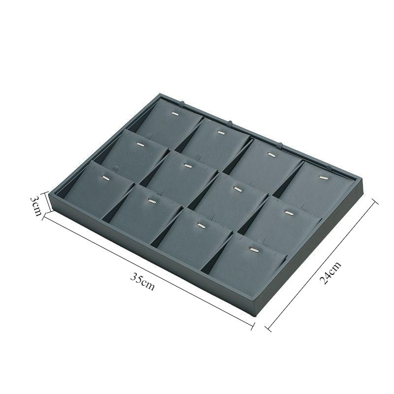 

Trinket Jewelry Display Tray Large Capacity Necklace Storage Pallet Jeweler Pendant Displays Salver Counter Necklace Show Tray
