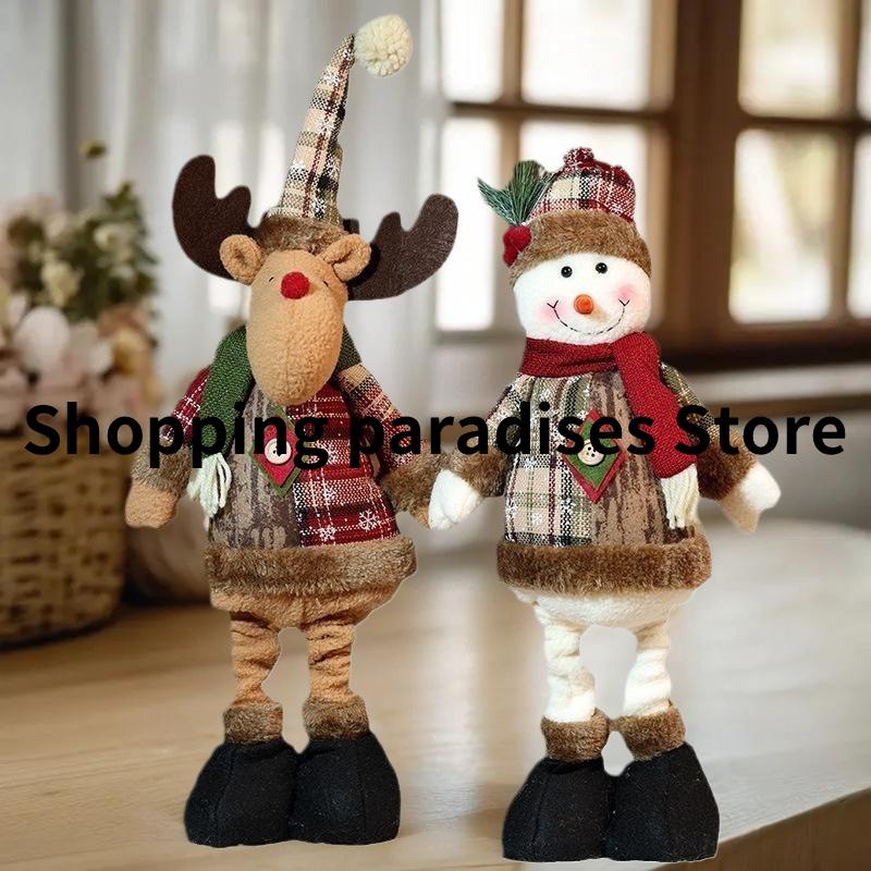 Christmas Ornament Xmas Gifts Telescopic Christmas Doll Merry Christmas Decorations For Home New Year