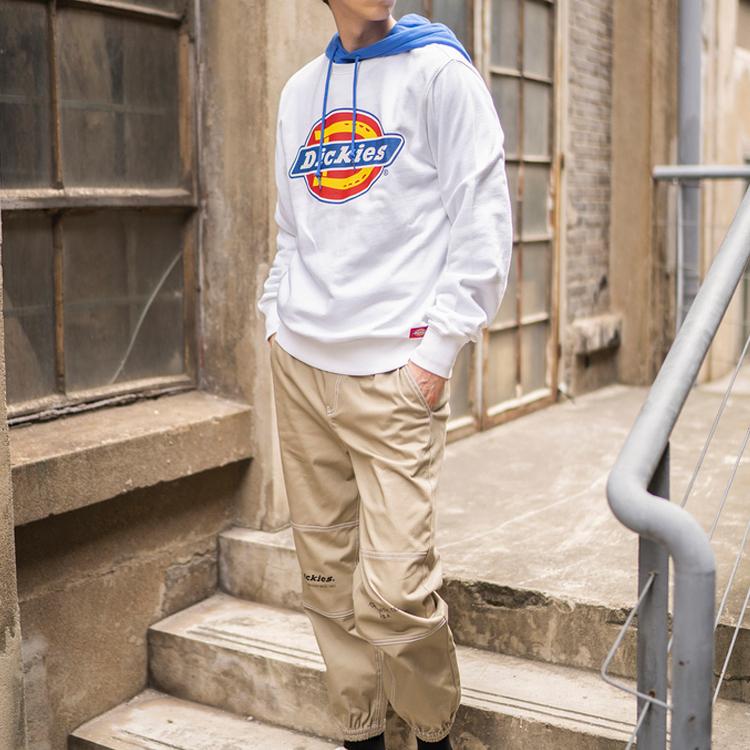 Dickies Logo Printed Crewneck Sweatshirt Unisex sweatshirt White DK007059C4D