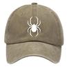 Embroidery Pattern Baseball Hat, Adjustable Back Buckle Retro Distressed Style Baseball Cap, Washed Cotton Fabric Outdoor Sunshade Hat