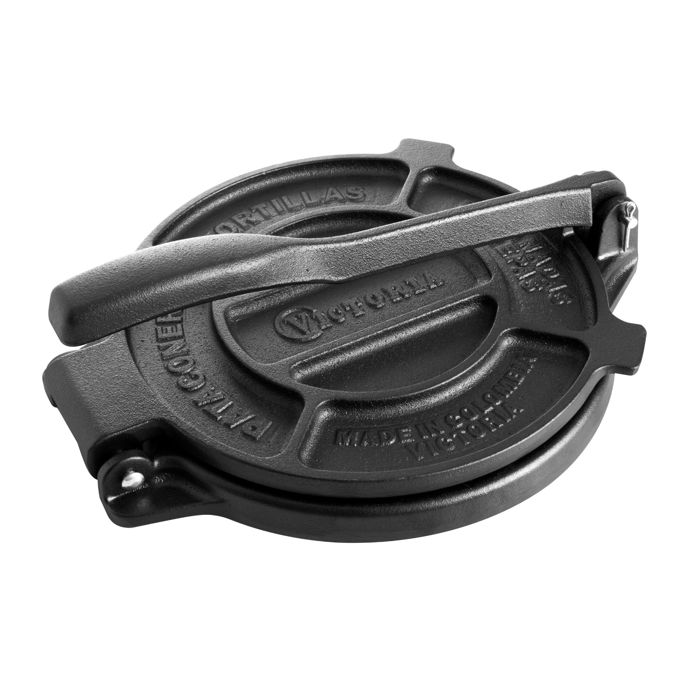 Presse à Tortilla pour Tortillas Mexicaines en Fonte 20cm, Pataconera Victoria 36997 Noir 36997