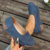 Women's Plus Size Flat Round Toe Casual Shoes - Spring/Summer 2025 European & American Style with Hollow Design