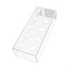 Acrylic Flower Vase Rectangular Holder with Hole Flute Low Laying Bud for Party