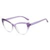 Cat Eye Anti Blue Light Glasses Blocking Computer Glasses Men Women Super Light Frame Eyeglasses Pink Clear