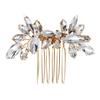 New Bridal Hair Comb High-end Wedding Prom Party Hair Accessories Female Handmade Marquise Rhinestone Six-tooth Comb