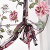 Blinds Floral Printed Sheer Panel Tulle Window Treatment Door Curtains Home Decor Short Sheer Curtains 60*120cm/80*120cm