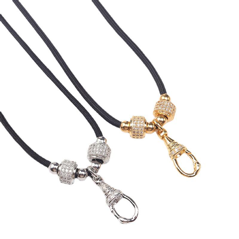 Gold Thangka Amulet Adjustable Necklace Pendant