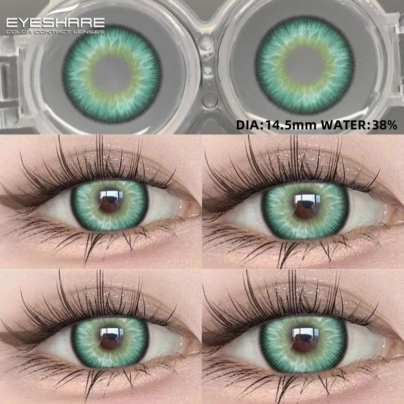 Eyeshare 1pair LOIRE Brown Color Contact Lenses Grey Colored Contact Lens Softlens Valid for 6 Months