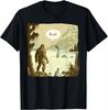 Funny Bigfoot Sasquatch Loch Ness Monster Introvert Bruh T-Shirt Women's T-shirts Fashion Pure Cotton Y2k Clothes Harajuku