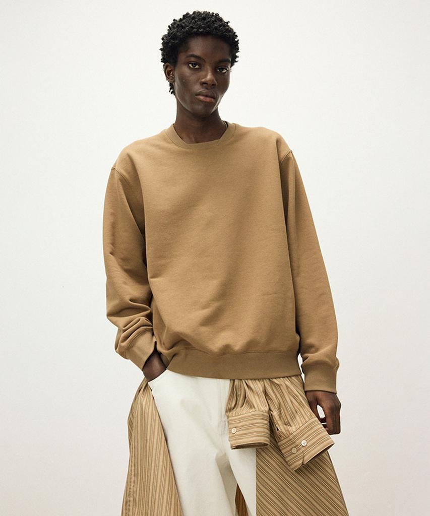 IL CORSO Double Neck Sweatshirt Sepia Iets5F001S2
