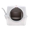 Cat Litter Box Enclosed Large Stainless Steel Base Easy Clean Mess Proof Odor Control   Resist Design Dual Entry Options with Scoop