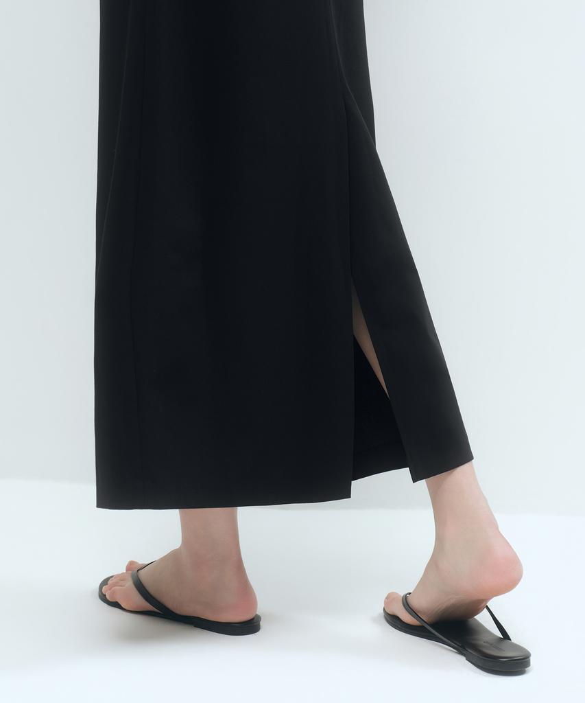 MUSINSA STANDARD WOMAN [Cooltandard] Women'S Straight Maxi Skirt [Black]
