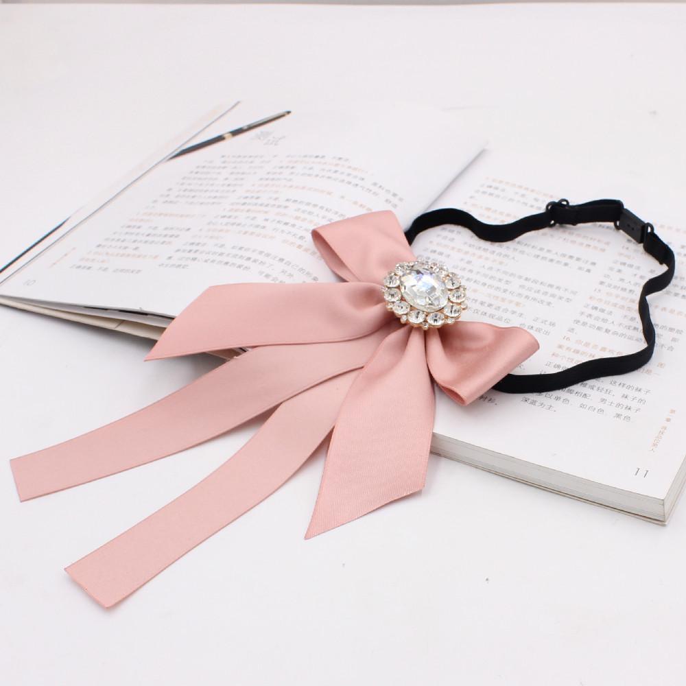 

Элегантный галстук-бабочка с бриллиантами, воротник с цветком, женский профессиональный аксессуар для галстука-бабочки TS221