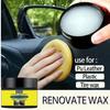 Car interior renovation wax - Plastic parts repair agent, tire protection and gloss, RV interior repair agent
