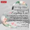 2D Flat Jetec Gifts for Mom | Christmas Glass Effect Acrylic Sign Plaque, Multipurpose Tabletop Decor, English Language, Grateful Birthday and Valenti