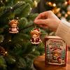 Zestaw Ozdób na Święto Dziękczynienia Boże Narodzenie Krowa Szkocka Kalendarz Adwentowy, 24 Urocze 3D Kolekcjonerskie Mini Figurki Kalendarza Odliczania Jesiennych Żniw, Wiejski
