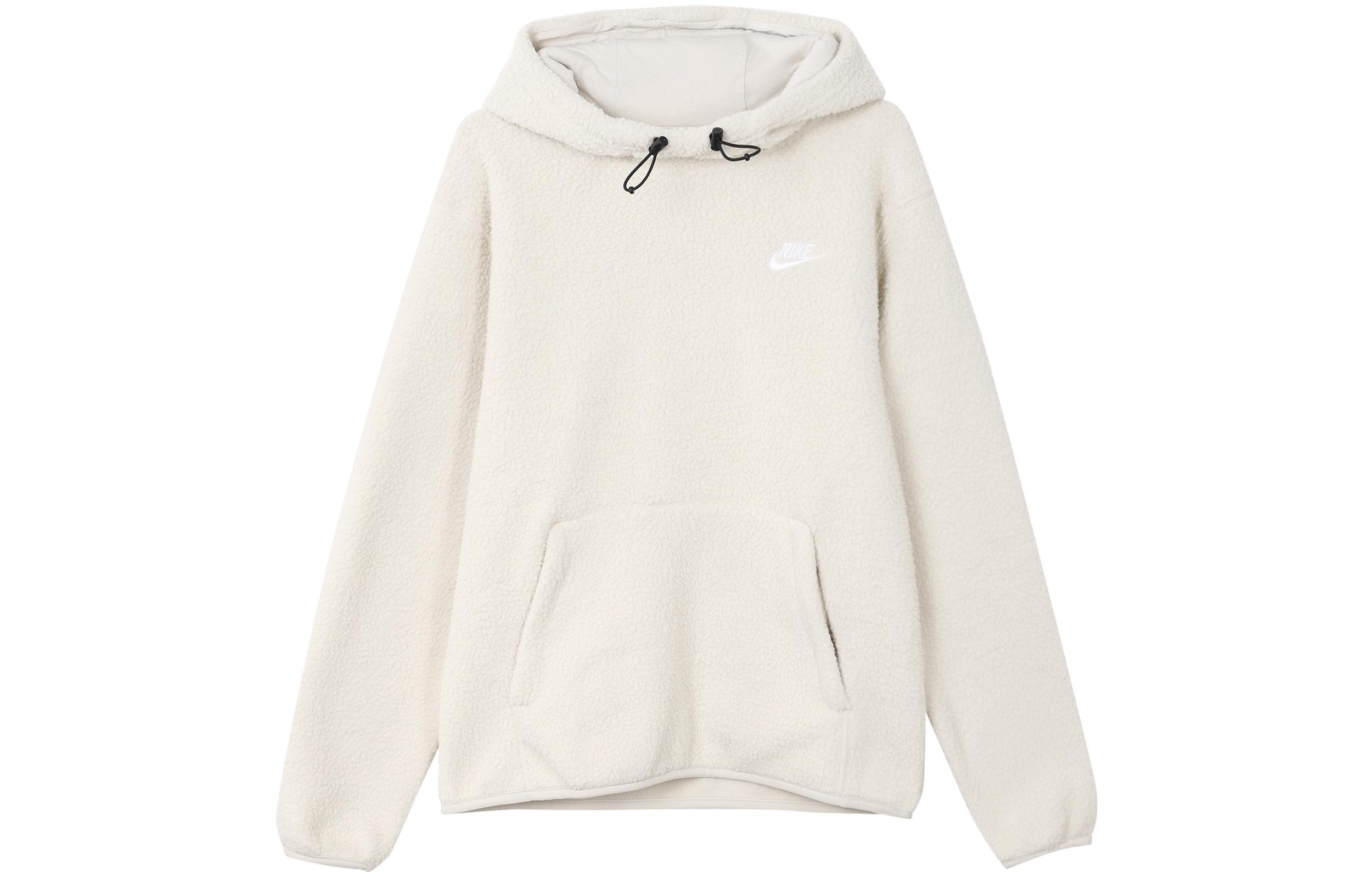 Nike Sweatshirts Men s Ecru Hooded Thickened Regular DV8155-072 L