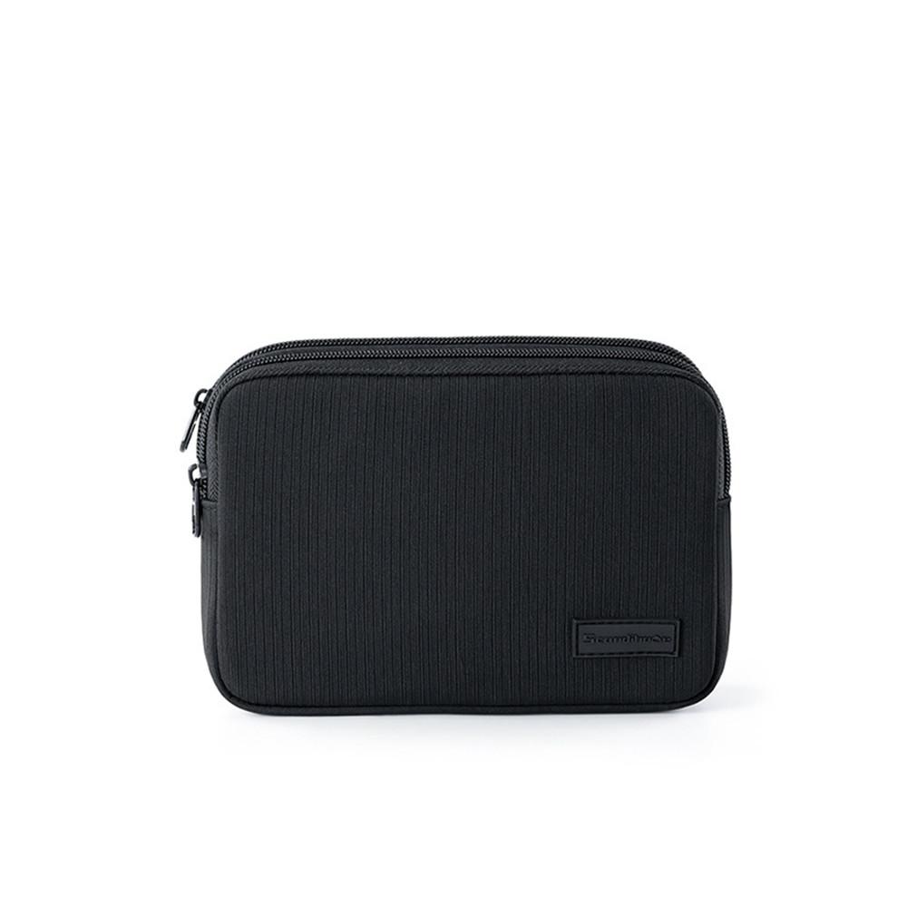 Portable Large Capacity Makeup Bag, Waterproof Toiletry Pouch with Compartments Wrinkle Cosmetic Organizer