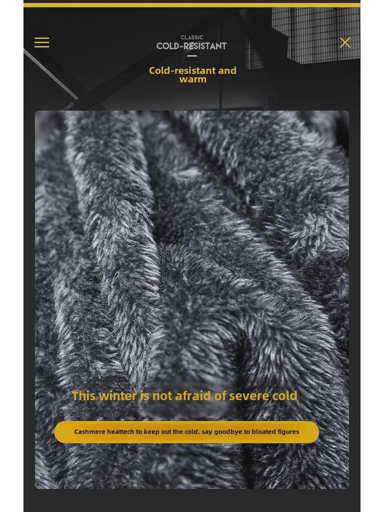 Men's Winter Hooded Denim Jacket - Loose, Large-Size, Mid-Length, Thick Warm Cotton Coat