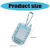 Miniature Keychain Card Holder Sturdy Plastic Cartoon Style Pocket Card Organizer For Everyday Carry And Travel