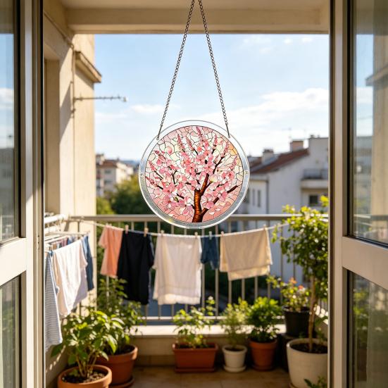 Acrylic Puzzles Suncatcher 83 Style Window Hanging Pieces Stained Glass Ornament DIY Jigsaw