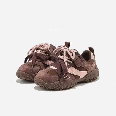 Scarpe Casual da Bambina Primavera/Autunno 2025: Scarpe da ginnastica per genitori e figli in stile Forrest Gump con velluto invernale