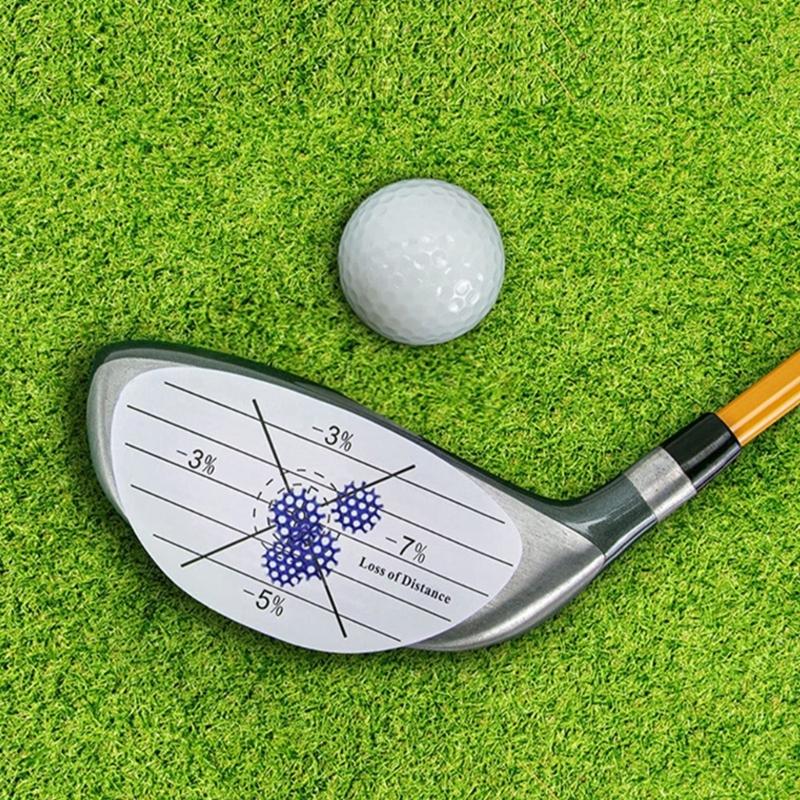 5Pcs Golf Club Impact Tape Stickers Swing Training Aids Impact Labels Golf Club Marking Paper Golf Practice Accessories
