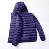 Mode Automne et Hiver Doudoune à Capuche Ultra Légère en Duvet pour Homme Manteau Chaud en Plumes de Duvet Blanc Vêtements de Rue pour Homme