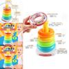 New Classic Baby Toy Set Ring Tower With Wobbly Function Stacking Fun Plastic/plastic 21.5*12.5*13.5
