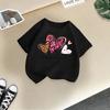 Girls' Fashionable T-shirt For Summer, Children's Casual Top