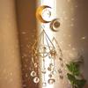Crystal Large Wind Chime Moon & Suncatcher Handmade Garden Hanging Pendant for Window Curtains and Home Decor (Color: Ball)