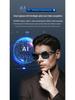 AI Smart Glasses: Video Recording, Bluetooth Audio, Call Support, 8MP Camera, Auto Translation, Color-Changing.