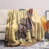 Outside the Garden Wall  Print Flannel Blanket, High quality Comfortable for All Seasons, Home Decor, Warmth and Comfort